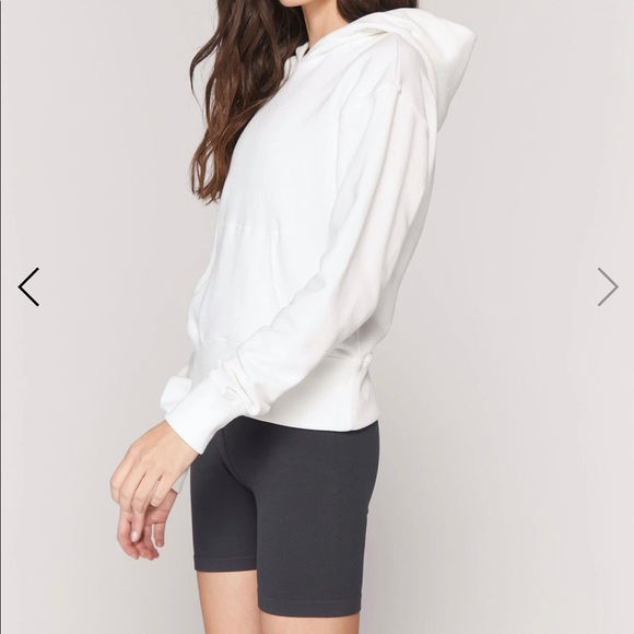 $128 Spiritual Gangster Luxe Skye Hoodie in Stone White Size XS Athleisure - Picture 6 of 8
